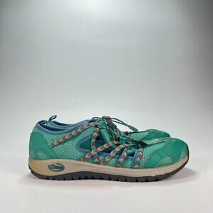 Chaco Outcross Teal Green Low Top Outdoor Hiking Water Sports Shoes Youth Size 4